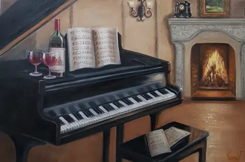 kamin i klavir