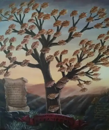 umetnicka slika porodicno-stablo
