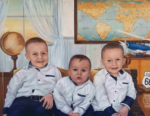 portret tri mala brata